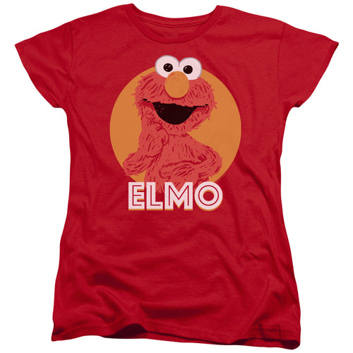 Sesame Street Elmo Scribble Womens T-Shirt