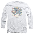 DC Comics Retro Superman Iron On Long Sleeve T-Shirt