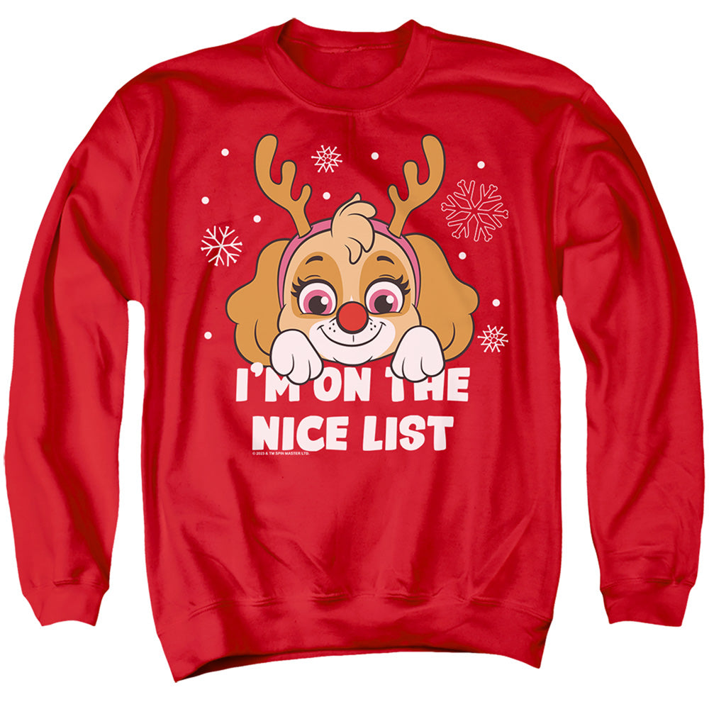 Paw Patrol Skye Nice Christmas List Crewneck Sweatshirt