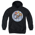 Harry Potter Chibi Trio Flying On Broomsticks Youth Hoodie