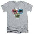Sesame Street Halftone Heads V-Neck T-Shirt
