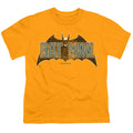The Batman Vintage Bat Logo on Gold Youth/Toddler T-Shirt