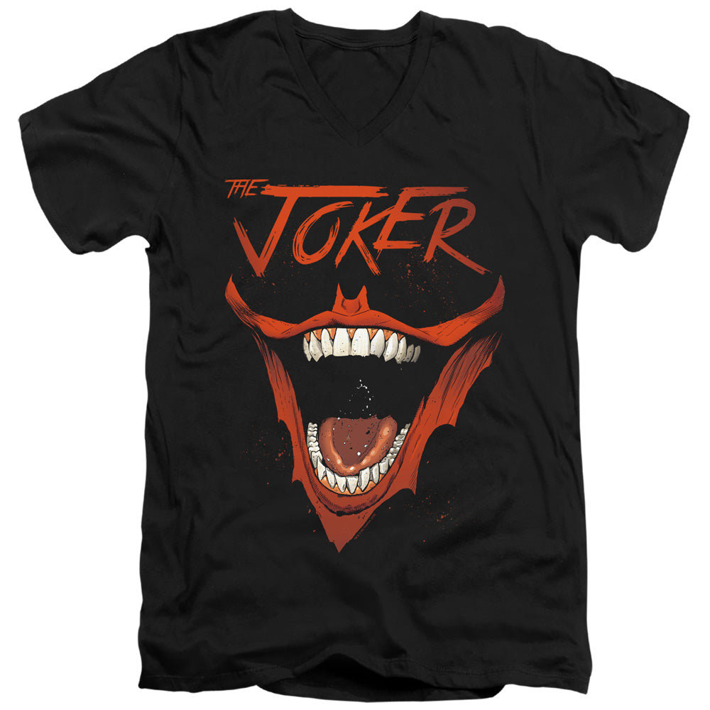 Batman Joker Bat Laugh V-Neck T-Shirt