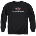 Chevy Corvette Modern Emblem Crewneck Sweatshirt
