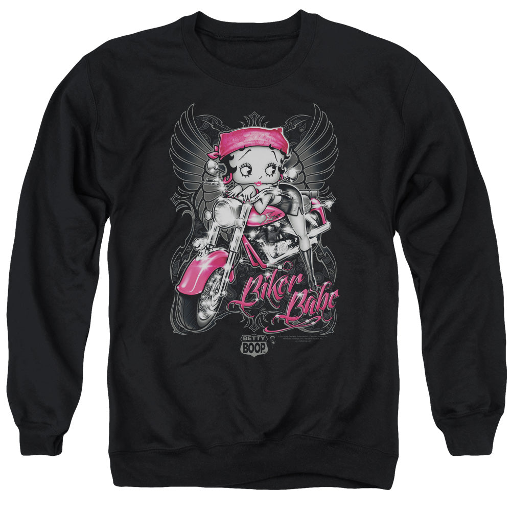 Betty Boop Biker Babe Crewneck Sweatshirt