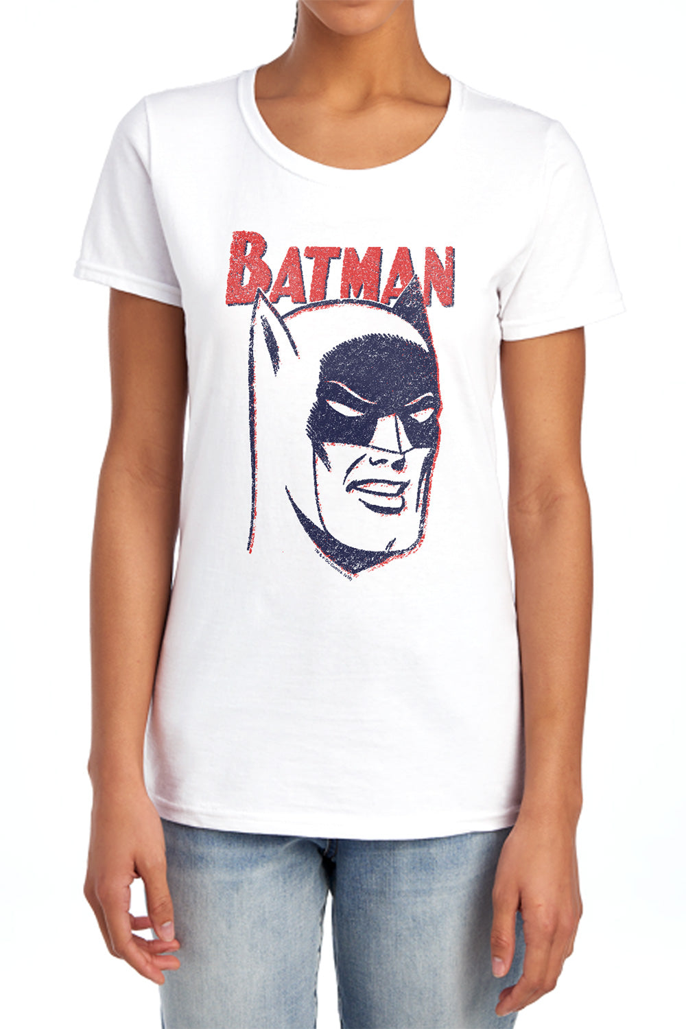 Batman Crayon Man Womens T-Shirt
