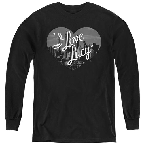 I Love Lucy Nostalgic City Youth Long Sleeve T-Shirt
