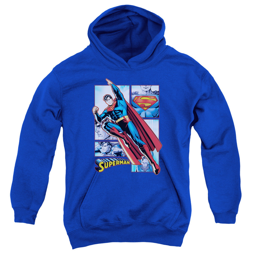 Justice League Superman Panels Youth Hoodie