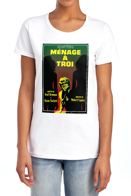 Star Trek Ménage à Troi Womens T-Shirt