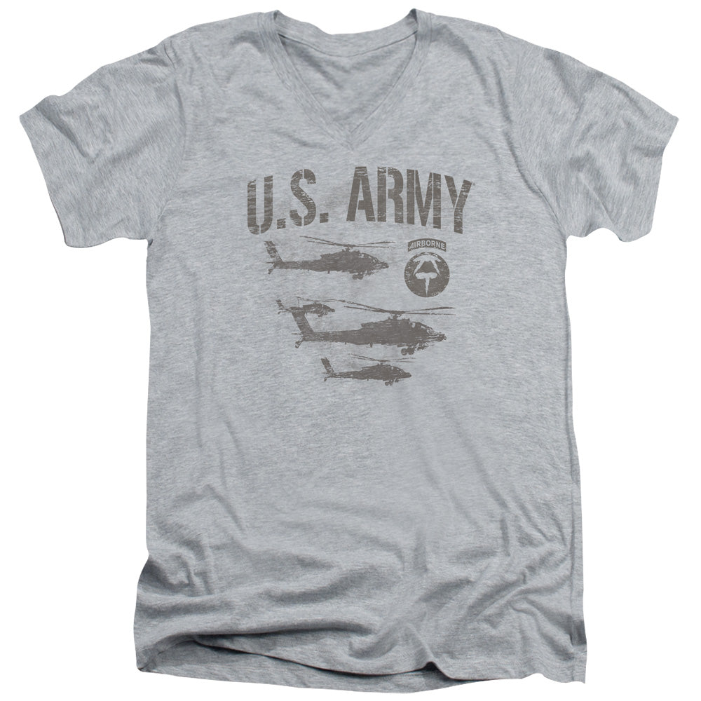 US Army Airborne Helicopters V-Neck T-Shirt