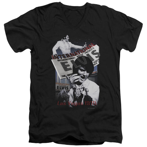 Elvis Presley International Hotel V-Neck T-Shirt