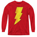 DC Comics Shazam Logo Distressed Youth Long Sleeve T-Shirt