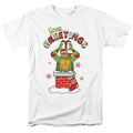 Teenage Mutant Ninja Turtles Green Greetings Christmas Scene T-Shirt