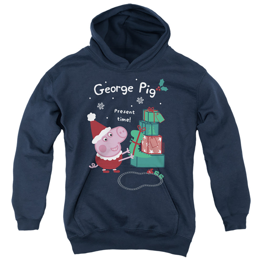 Peppa Pig Christmas Present Time with George Pig Youth Hoodie