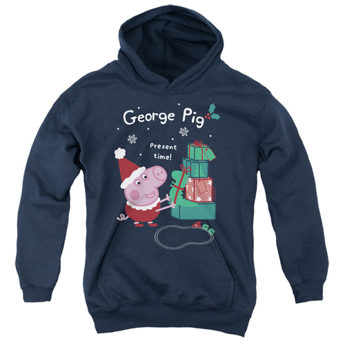 Peppa Pig Christmas Present Time with George Pig Youth Hoodie