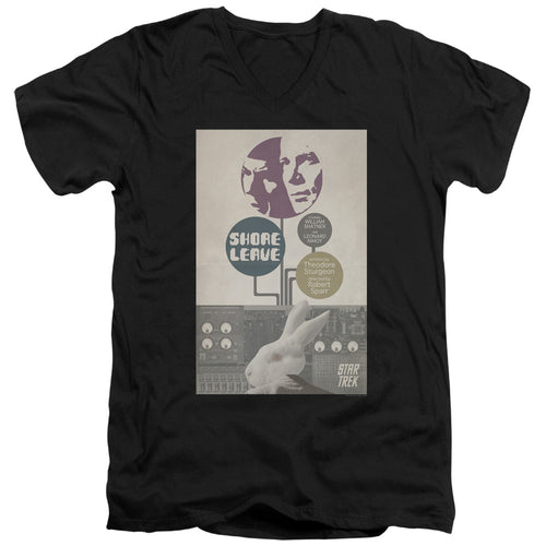Star Trek Juan Ortiz Shore Leave Black V-Neck T-Shirt