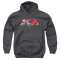 Batman v Superman Armor Splatter Logo Youth Hoodie