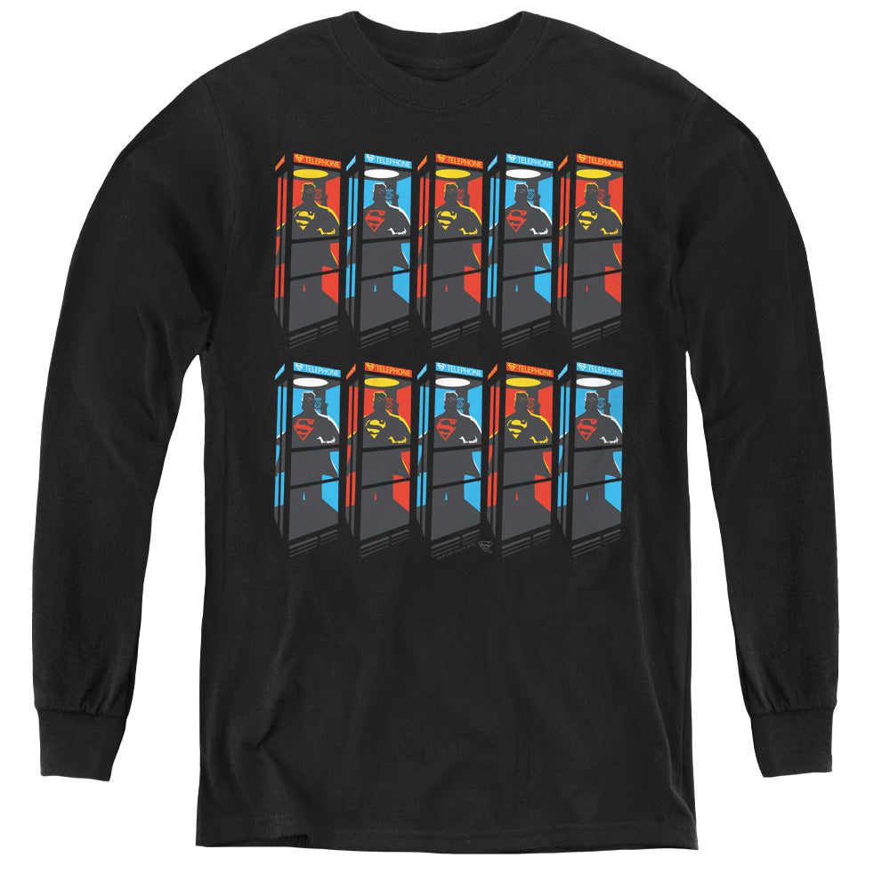 Superman Super Booths Youth Long Sleeve T-Shirt