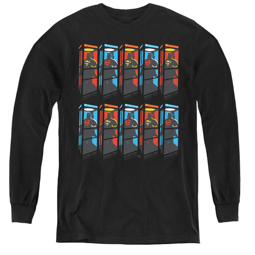 Superman Super Booths Youth Long Sleeve T-Shirt