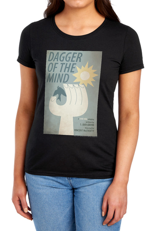 Star Trek Dagger of the Mind Black Womens T-Shirt