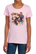 Beverly Hills 90210 Cast Circle Womens T-Shirt
