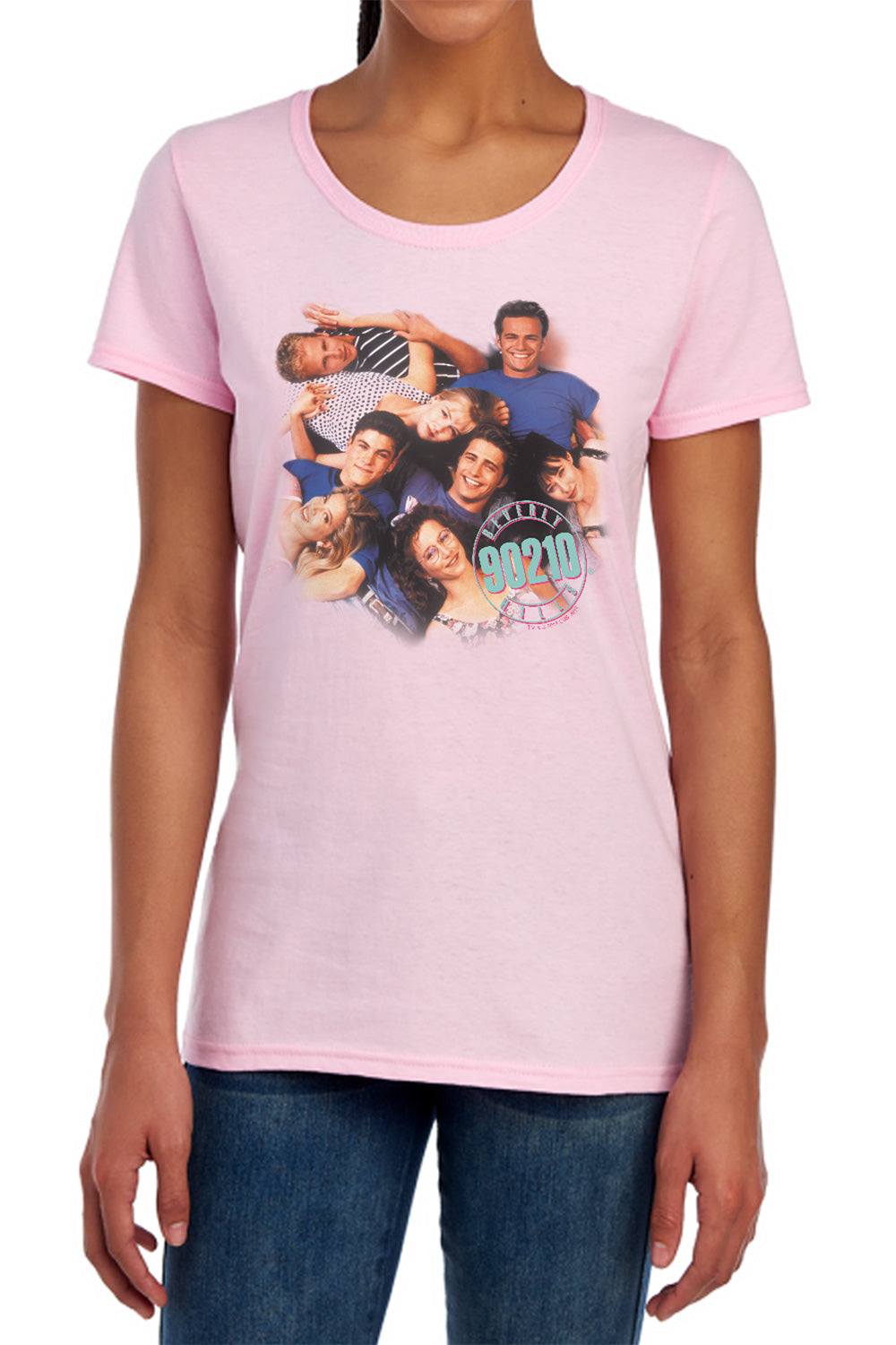 Beverly Hills 90210 Cast Circle Womens T-Shirt