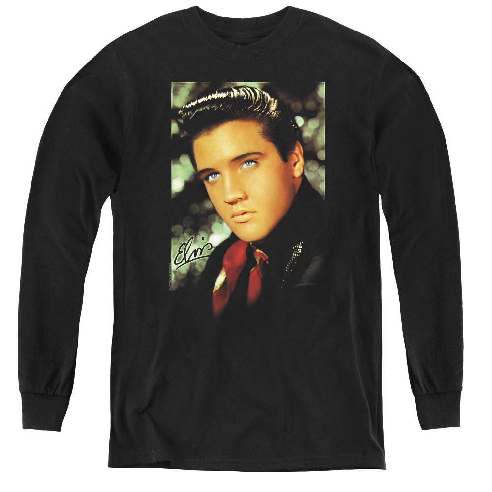 Elvis Presley Red Scarf Youth Long Sleeve T-Shirt