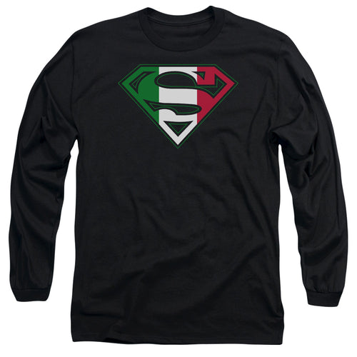 Superman Italian Shield Long Sleeve T-Shirt