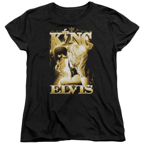 Elvis Presley The King Womens T-Shirt
