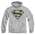 Superman Maize & Blue Shield Athletic Heather Pullover Hoodie