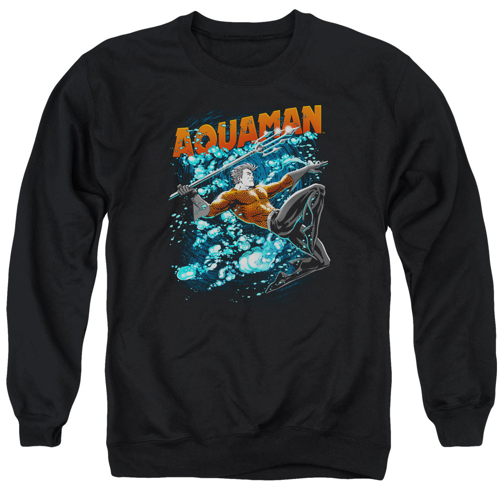 Justice League Aqua Bubbles Crewneck Sweatshirt