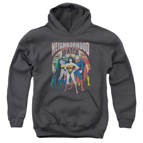 Justice League Neighborhood Watch Youth Hoodie