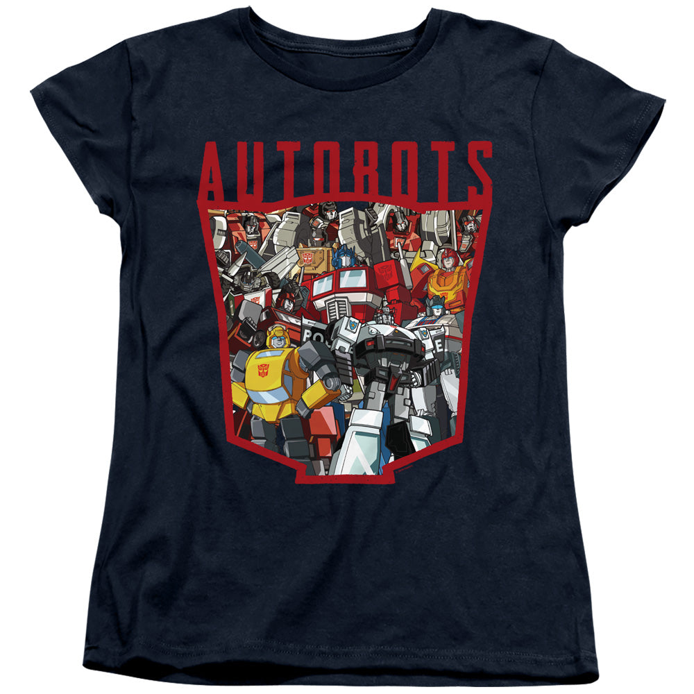 Transformers Autobot Collage Womens T-Shirt