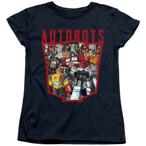 Transformers Autobot Collage Womens T-Shirt