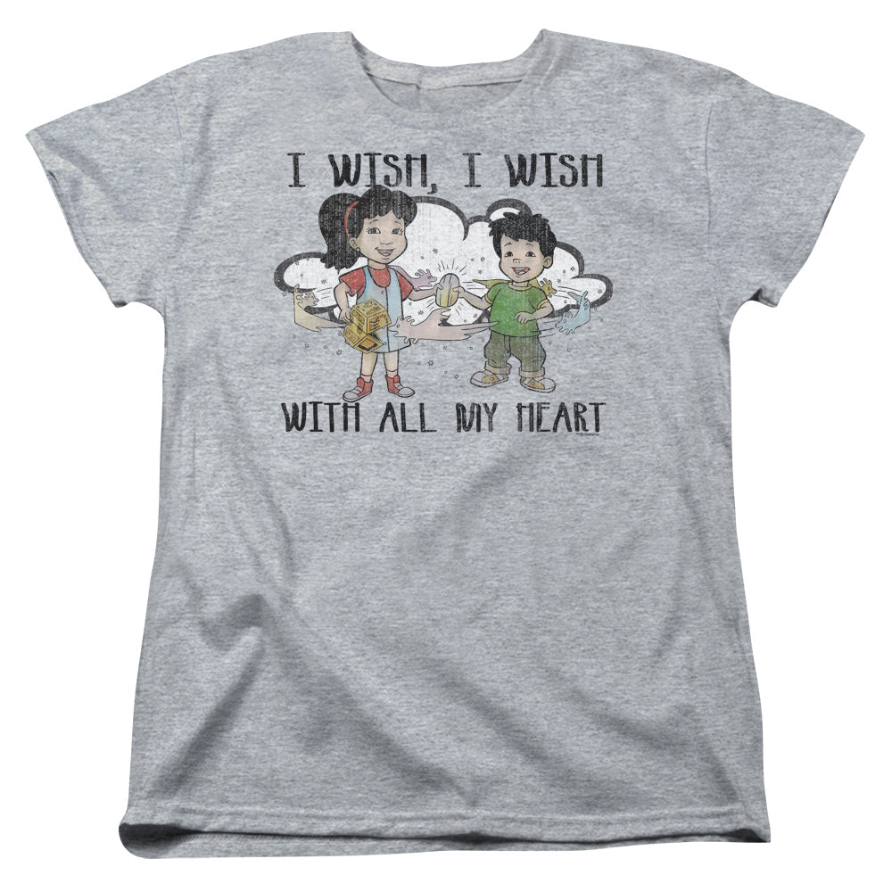 Dragon Tales I Wish With All My Heart Womens T-Shirt