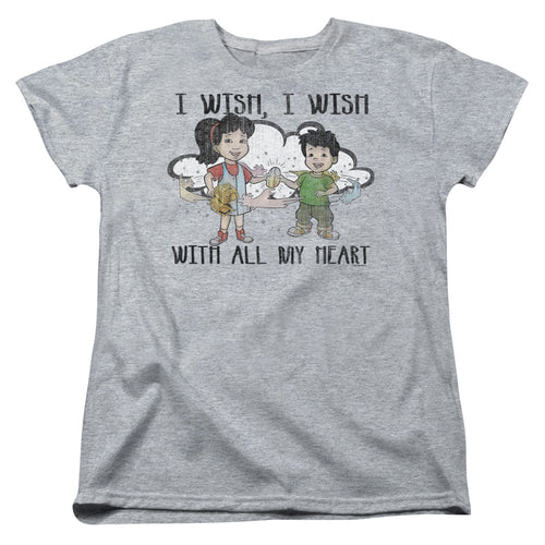 Dragon Tales I Wish With All My Heart Womens T-Shirt