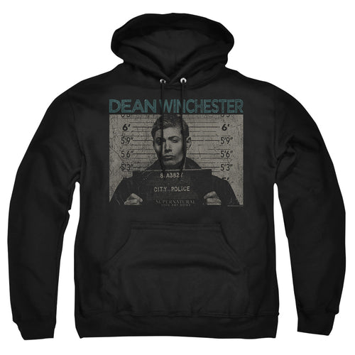 Supernatural Dean Winchester Mug Shot Pullover Hoodie