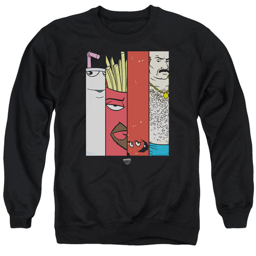 Aqua Teen Hunger Force Group Tiles Crewneck Sweatshirt