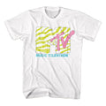 Neon Zebra Logo MTV t-shirt in white