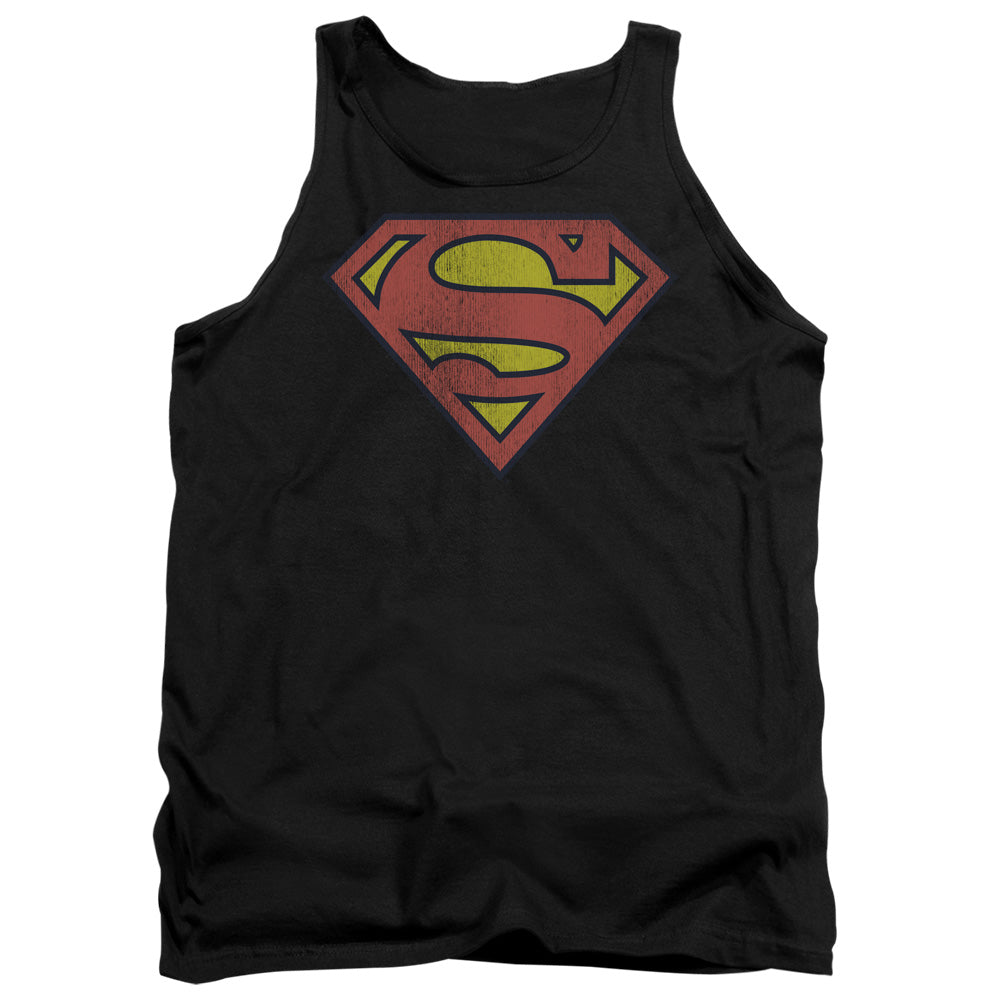 DC Comics Retro Supes Logo Distressed Tank Top