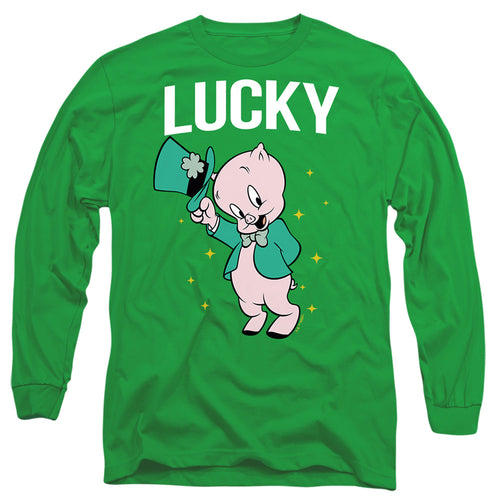 Looney Tunes Porky Pig St. Patrick'S Lucky Long Sleeve T-Shirt
