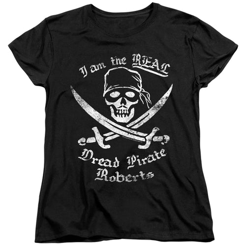 The Princess Bride The Real Dread Pirate Roberts Black Womens T-Shirt