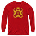 Transformers Rescue Bots Logo Red Youth Long Sleeve T-Shirt