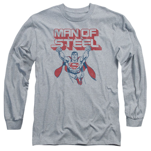 Superman Steel Retro Long Sleeve T-Shirt