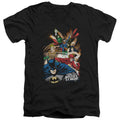 Justice League Starburst V-Neck T-Shirt