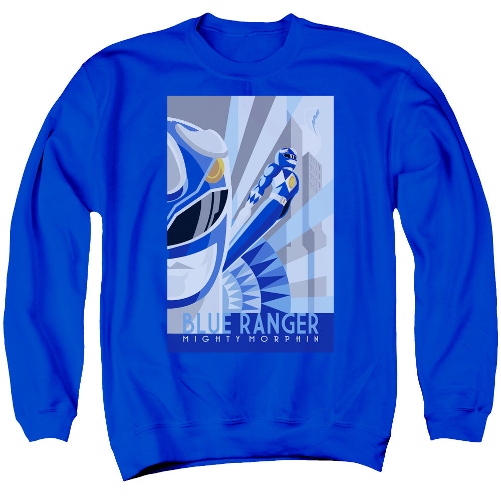Mighty Morphin Power Rangers Blue Ranger Deco Crewneck Sweatshirt