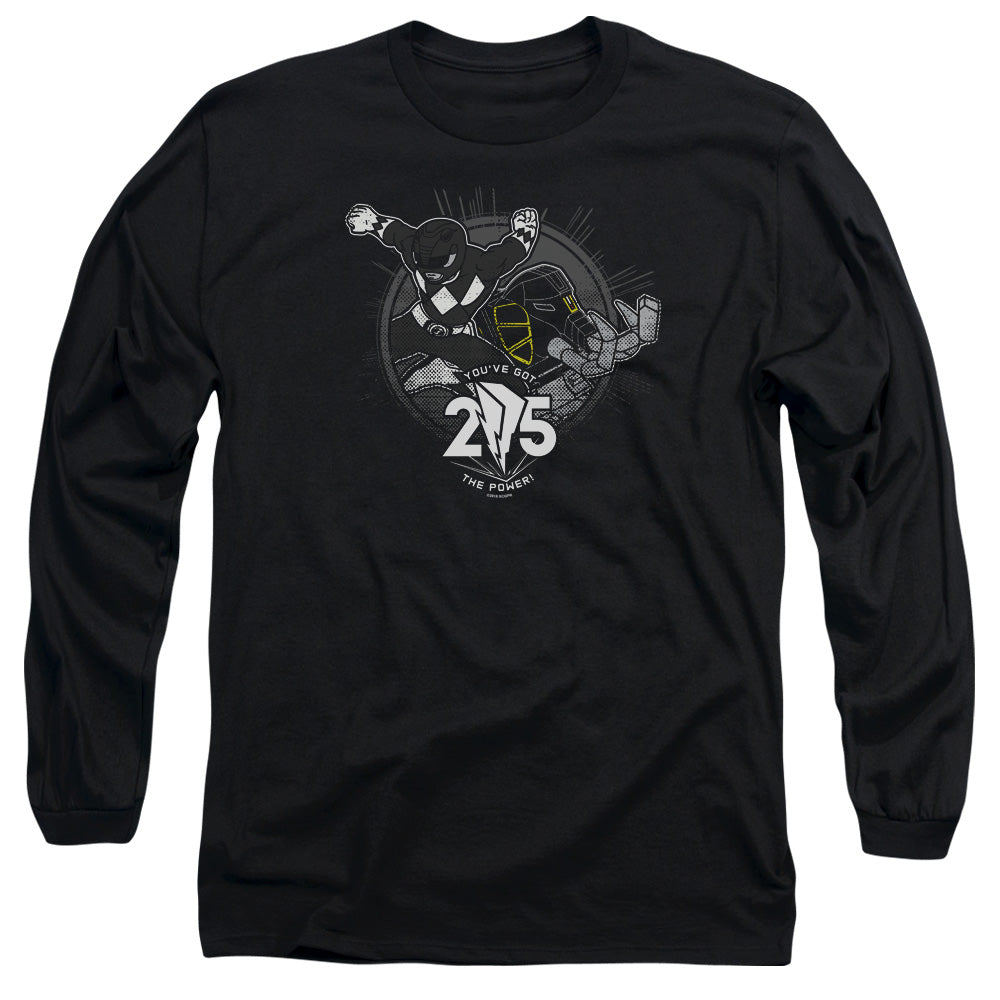 Mighty Morphin Power Rangers Black 25 Long Sleeve T-Shirt