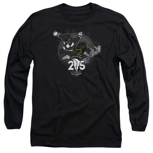 Mighty Morphin Power Rangers Black 25 Long Sleeve T-Shirt