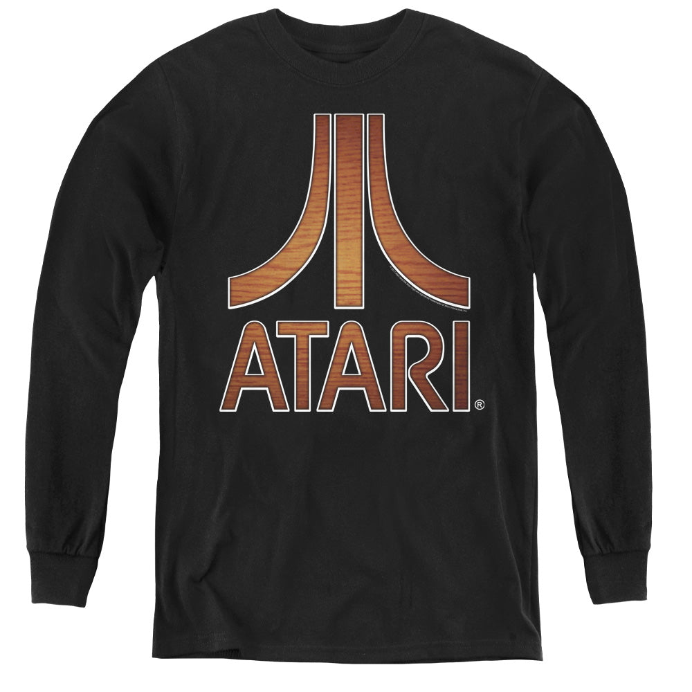 Atari Classic Wood Emblem Youth Long Sleeve T-Shirt