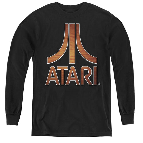 Atari Classic Wood Emblem Youth Long Sleeve T-Shirt